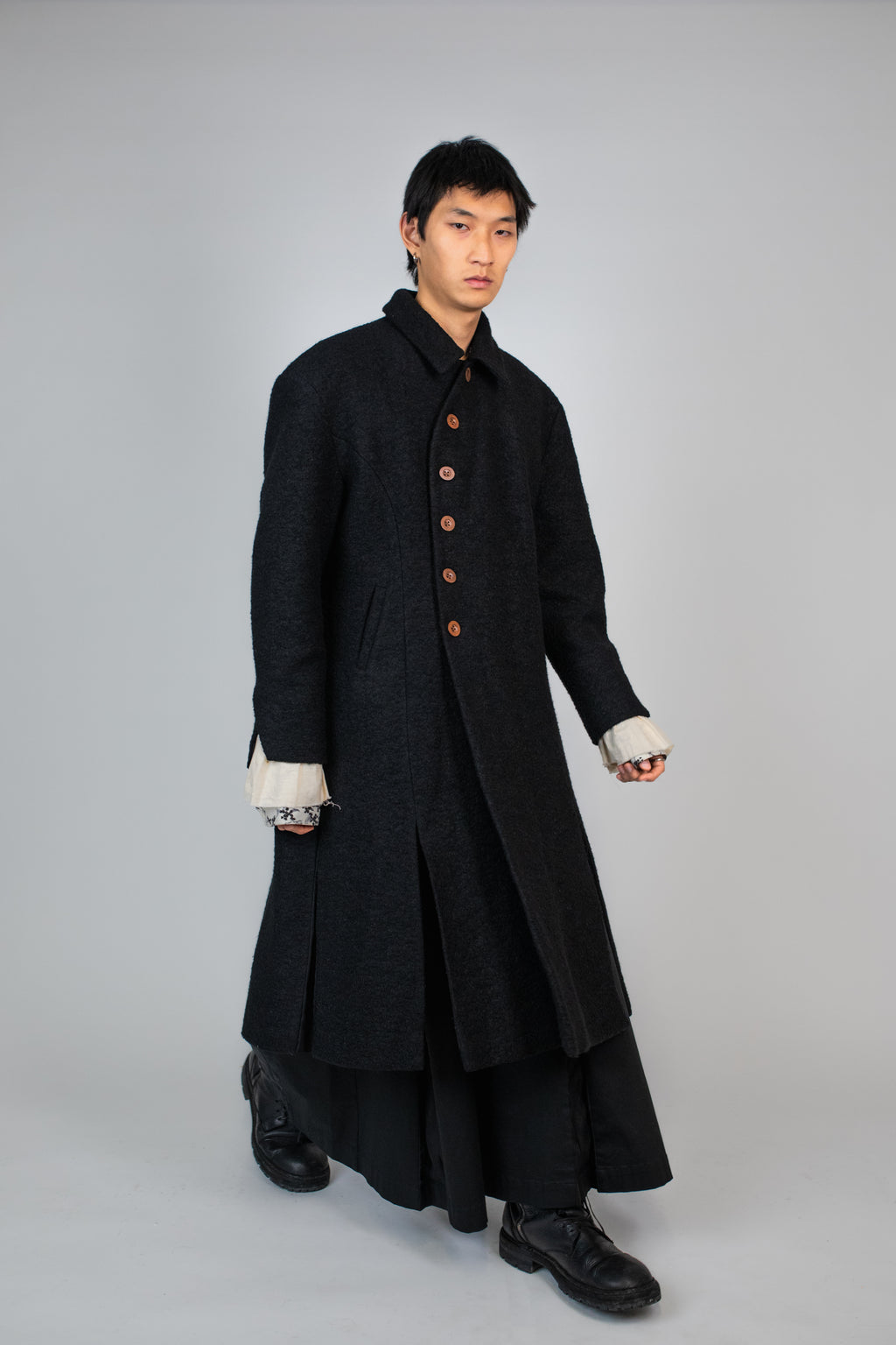 The Shanjun Wool Pleated Trench Coat