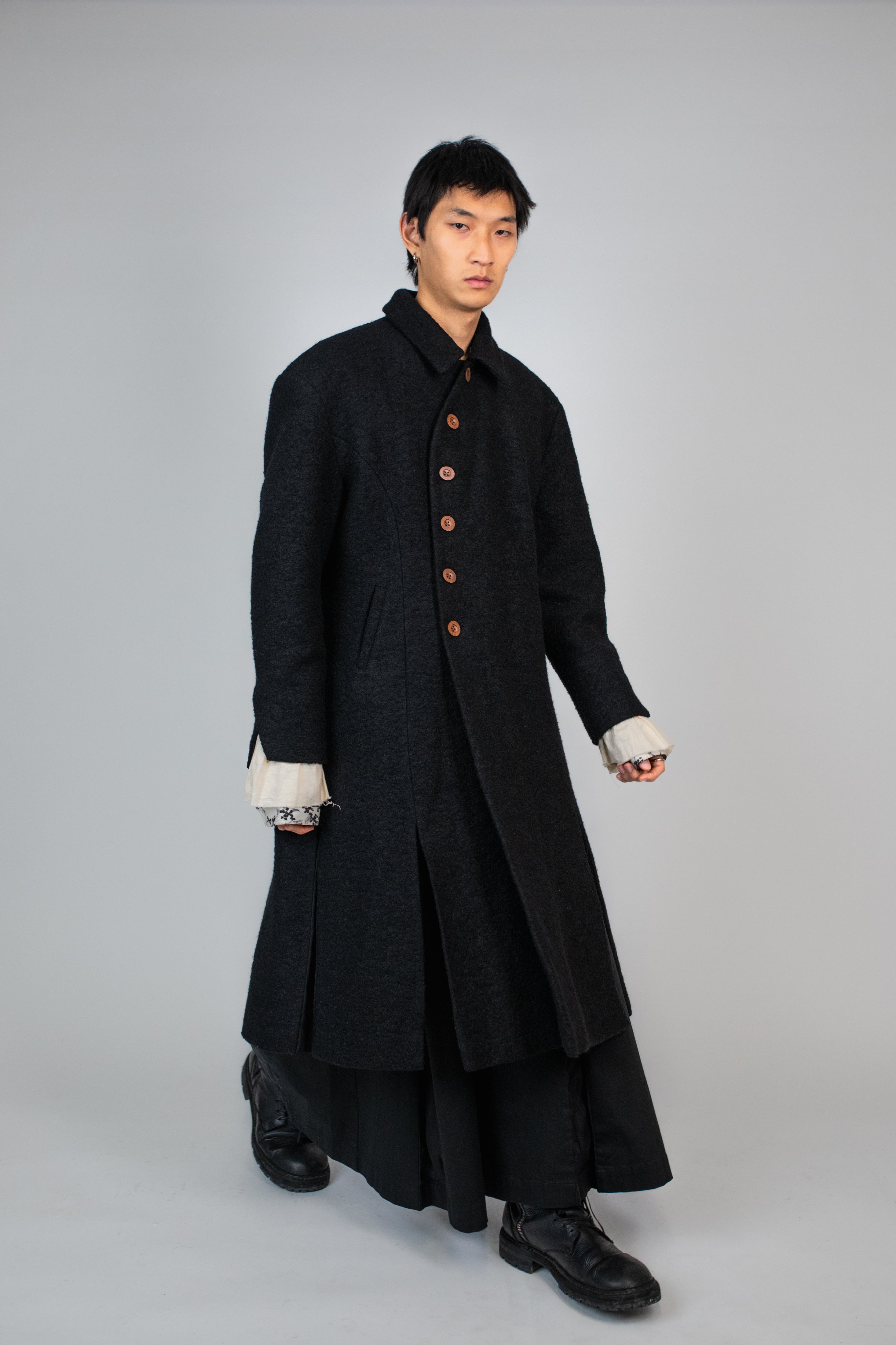 The Shanjun Wool Pleated Trench Coat