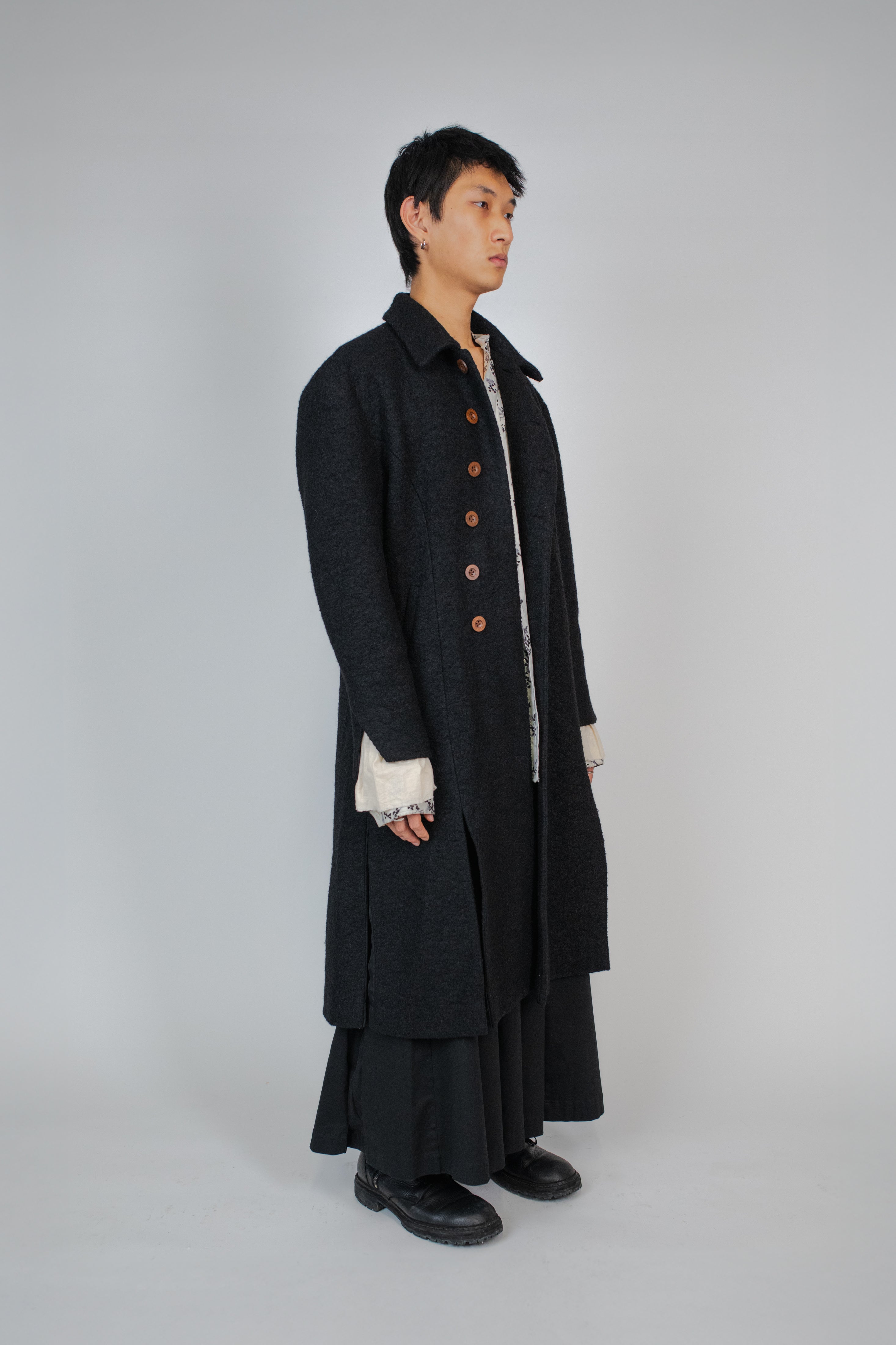 The Shanjun Wool Pleated Trench Coat